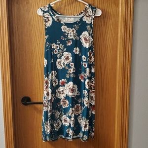 24/7 maurices floral tank dress